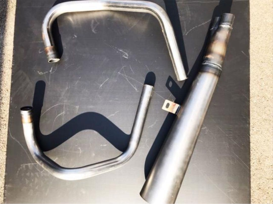 cb250t cb400t ヤシメガ2 メガホンマフラー素地美品