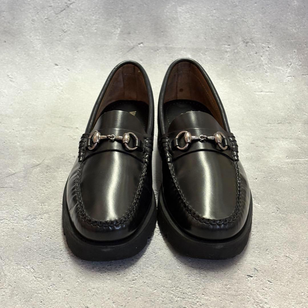 美品　ジーエイチバス　G.H.Bass (37) 革靴　ビットローファー　レザー
