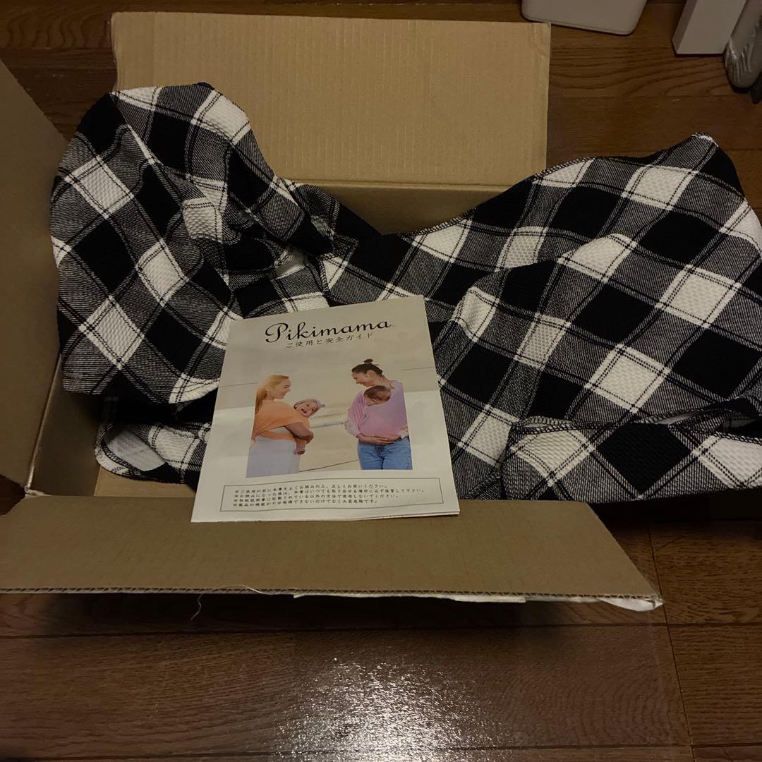 新品】Pikimama 抱っこ紐 ブラックチェック - メルカリ