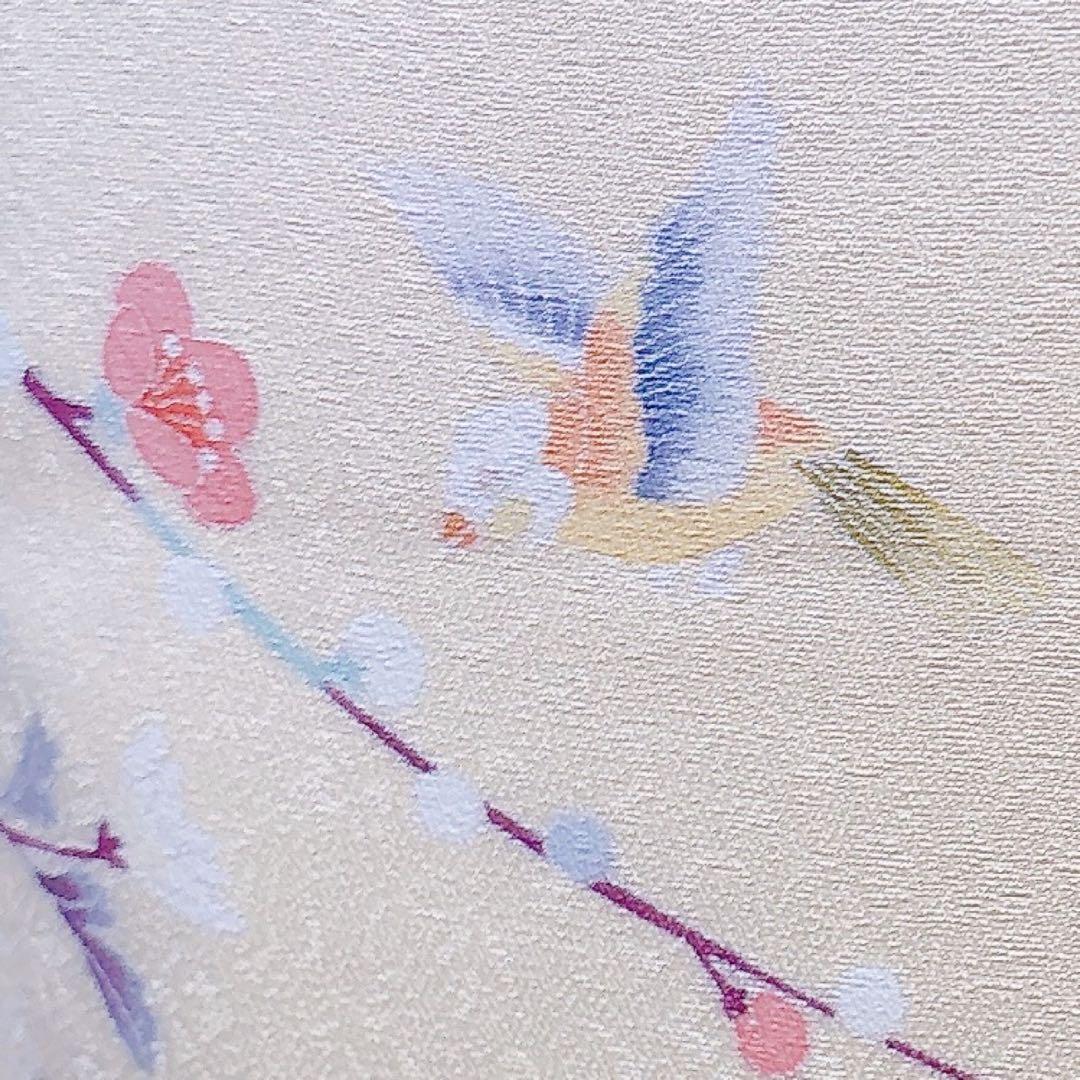 美品 訪問着 さが美 フルセット 裄66 友禅 卒業式 入学式 M S 鳥 黄色