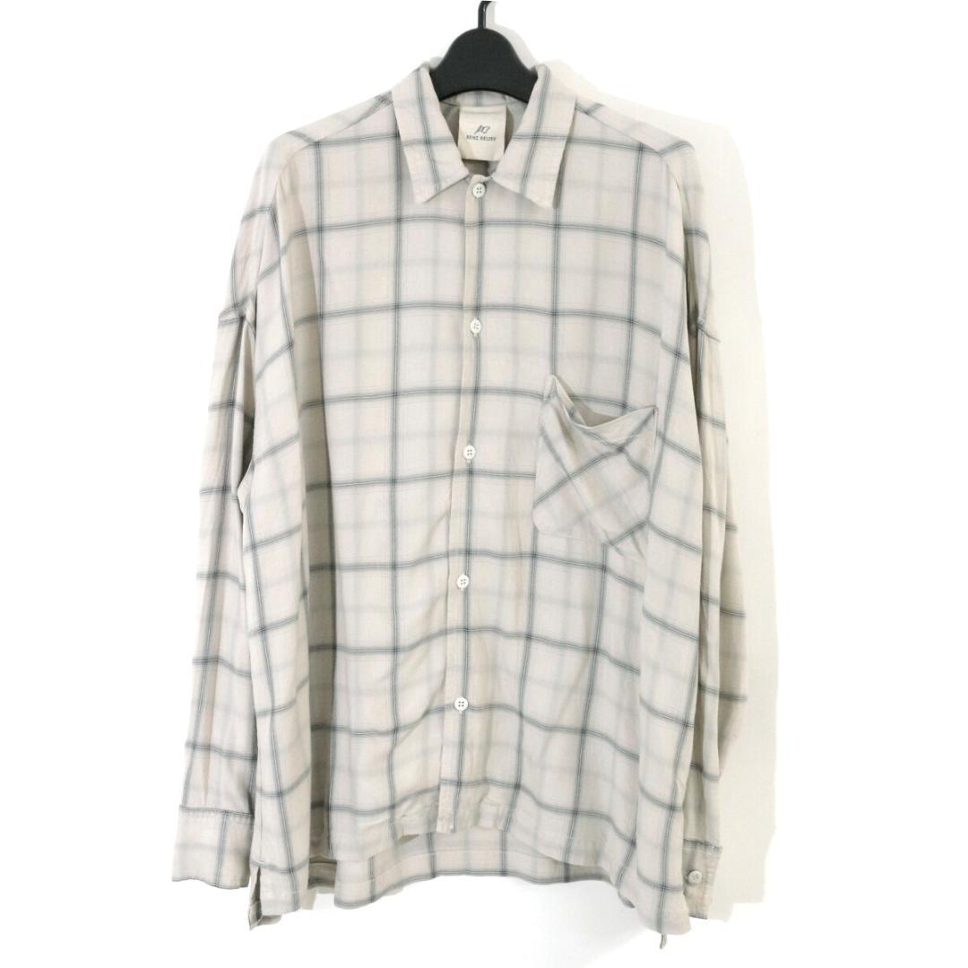 レミレリーフ 23SS アパルトモン別注 2WAY レーヨンチェックシャツ