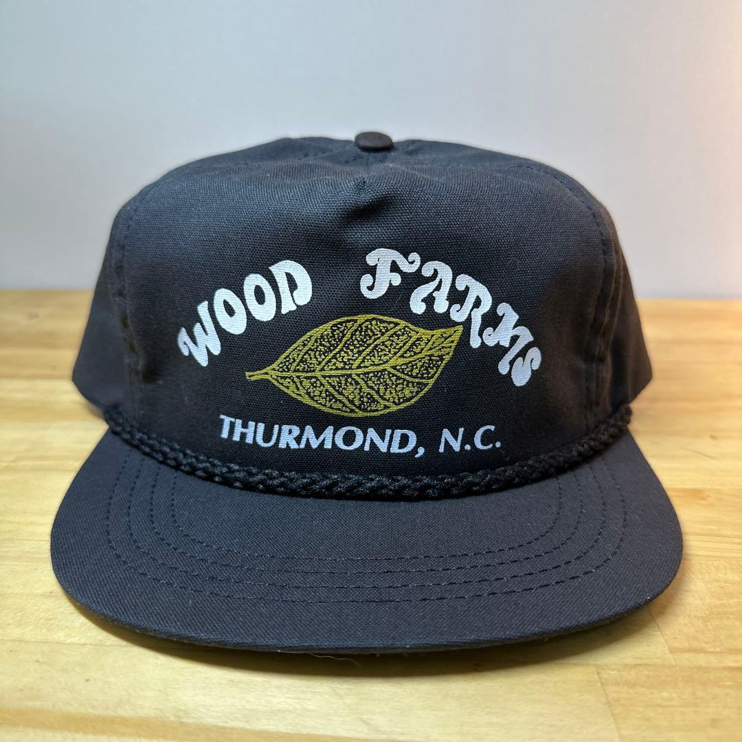 希少 USA製 80s 90sデッドストック ロープ キャップ 企業ロゴ デッドストック 80s 企業ロゴ プリント メッシュ キャップ