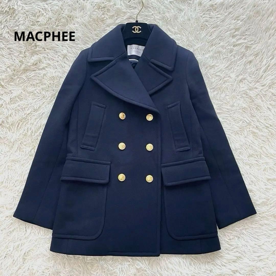 MACPHEE TOMORROWLANDピーコート ダブル 金ボタン ウール TOMORROWLAND｜メルトンビーバー Pコート | Rakuten Fashion(楽天