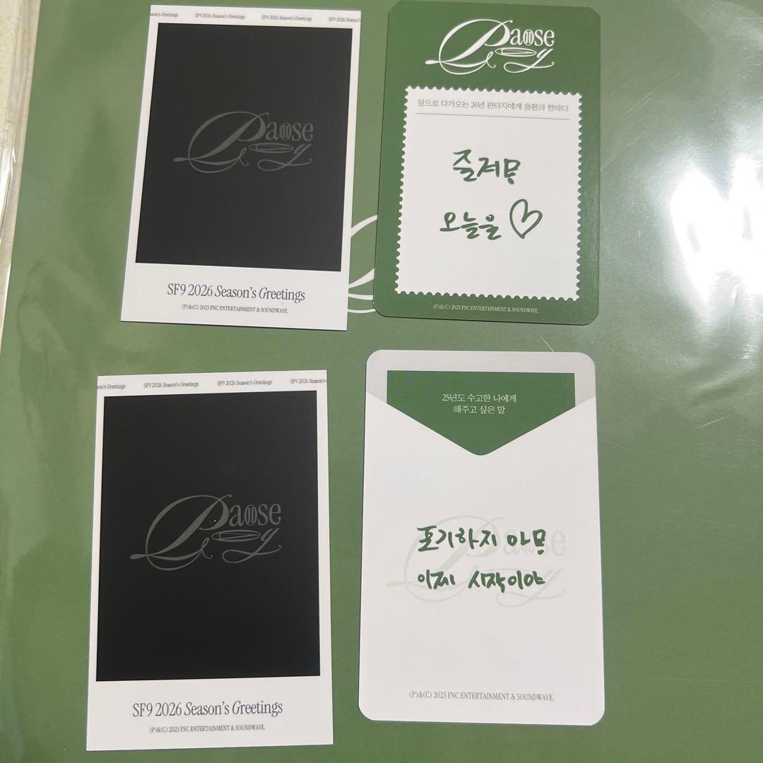 SF9フィヨン シーズングリーティング フォトキーチェーン、トレカ