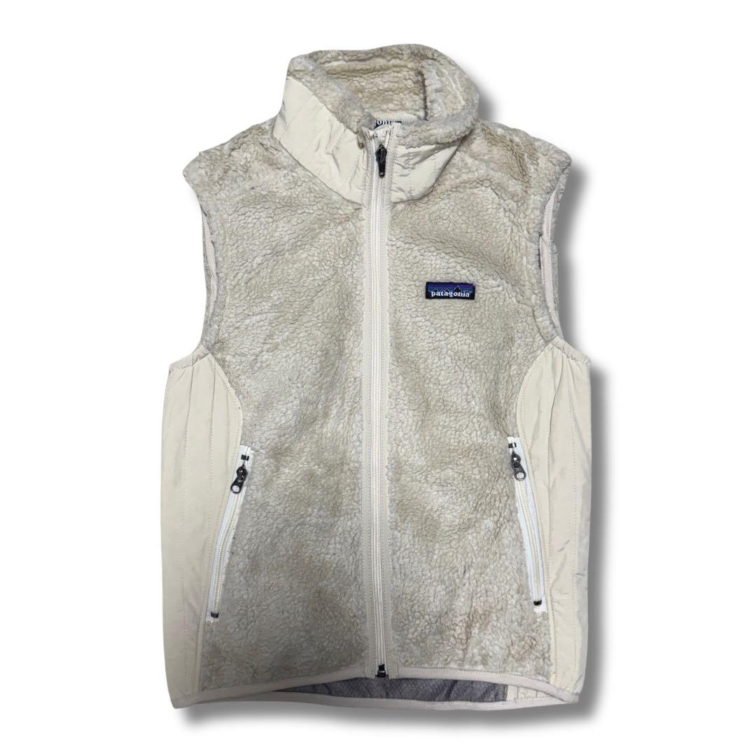 パタゴニア ボアフリースベスト S ベージュ レトロX - メルカリ