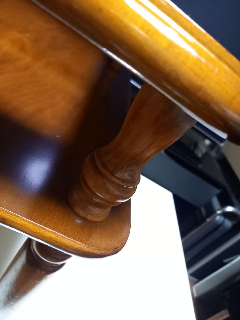 ぴぴ 様売約済 コロニアル ディスプレイ ガラス ウッド サイドテーブル