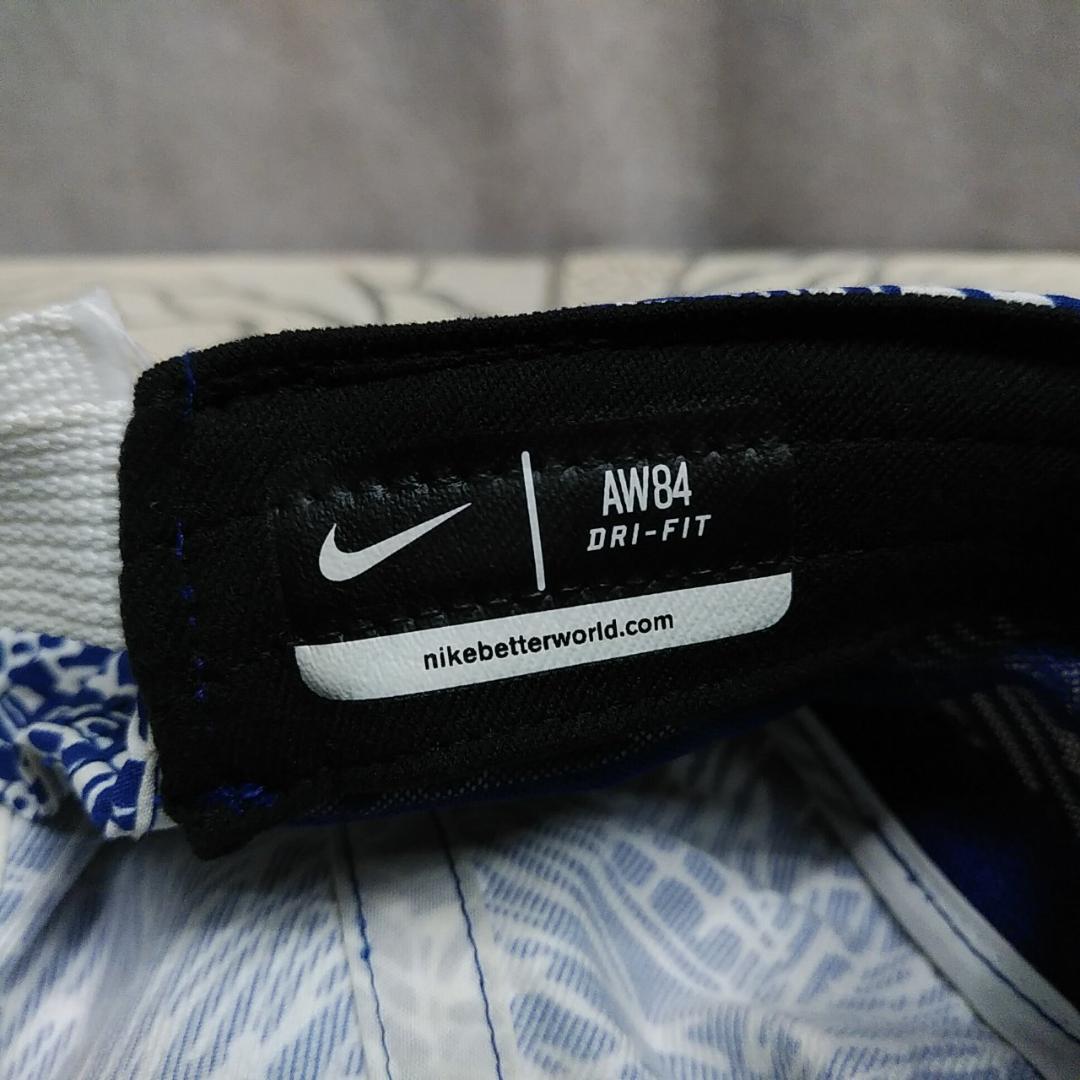 nike キャップ AW84 総柄 青系 ナイキ 帽子 DRI-FIT - メルカリ
