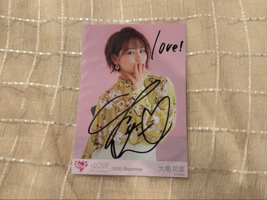 イコラブ】大場花菜 生写真 直筆 - メルカリ