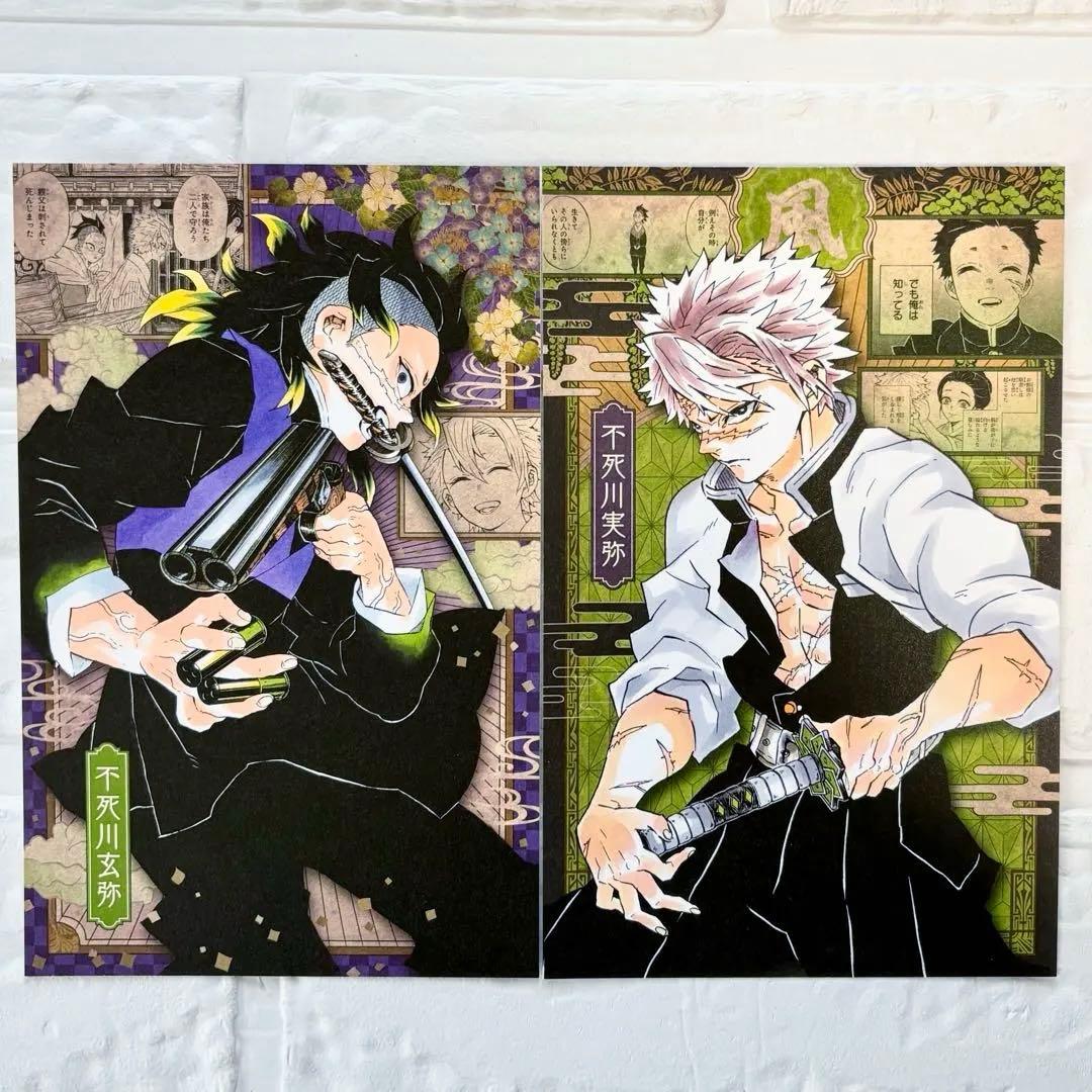 鬼滅の刃 謹製絵葉書-追憶- 不死川実弥 不死川玄弥 20巻 ポストカード