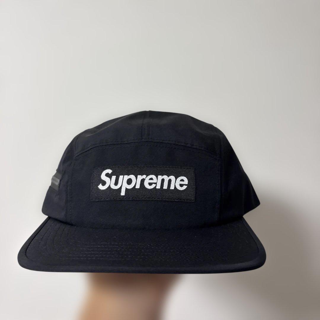 Supreme GORE-TEX ブラックキャップ Supreme GORE-TEX Leather Camp Cap Black | Hype Clothinga