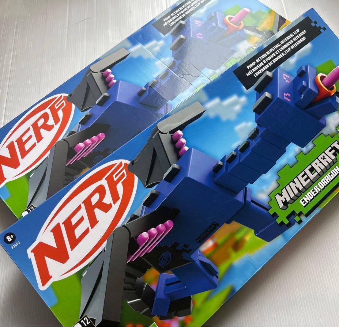 NERF Minecraft エンダードラゴン 2点 新品マインクラフトナーフ銃 Amazon.co.jp: ハズブロ(HASBRO) ナーフ マイクロショット マイン