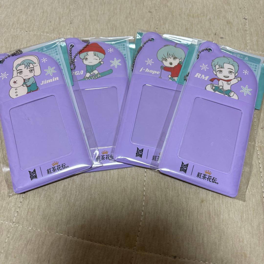 紅茶花伝 BTS TinyTan タイニータン オリジナルパスケース 4種セット