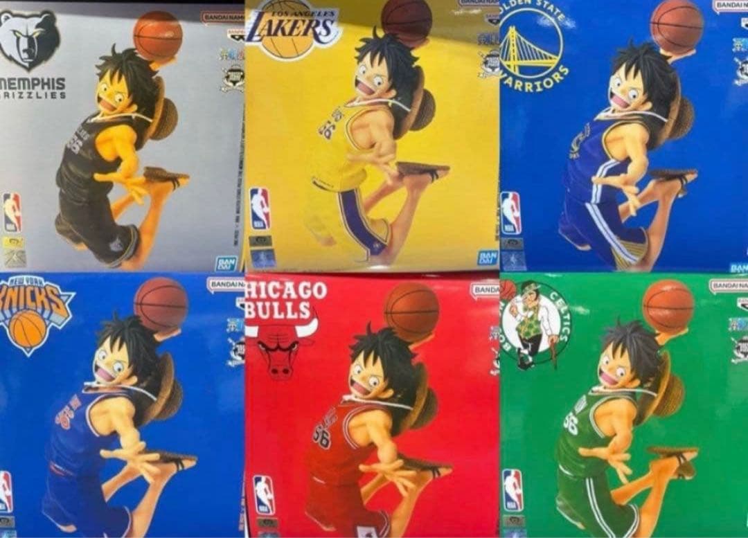 NBA ルフィ ワンピースベースショップ 6体セット - メルカリ