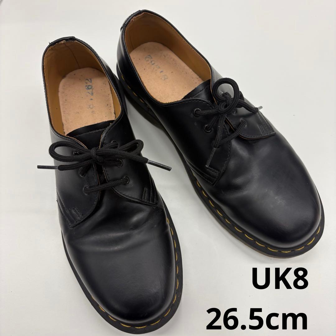 ドクターマーチンDR.MARTENS 3ホールWY004 UK8 26.5cm位 Dr.Martens(ドクターマーチン) / 3ホール/ドレスシューズ/UK8/BLK