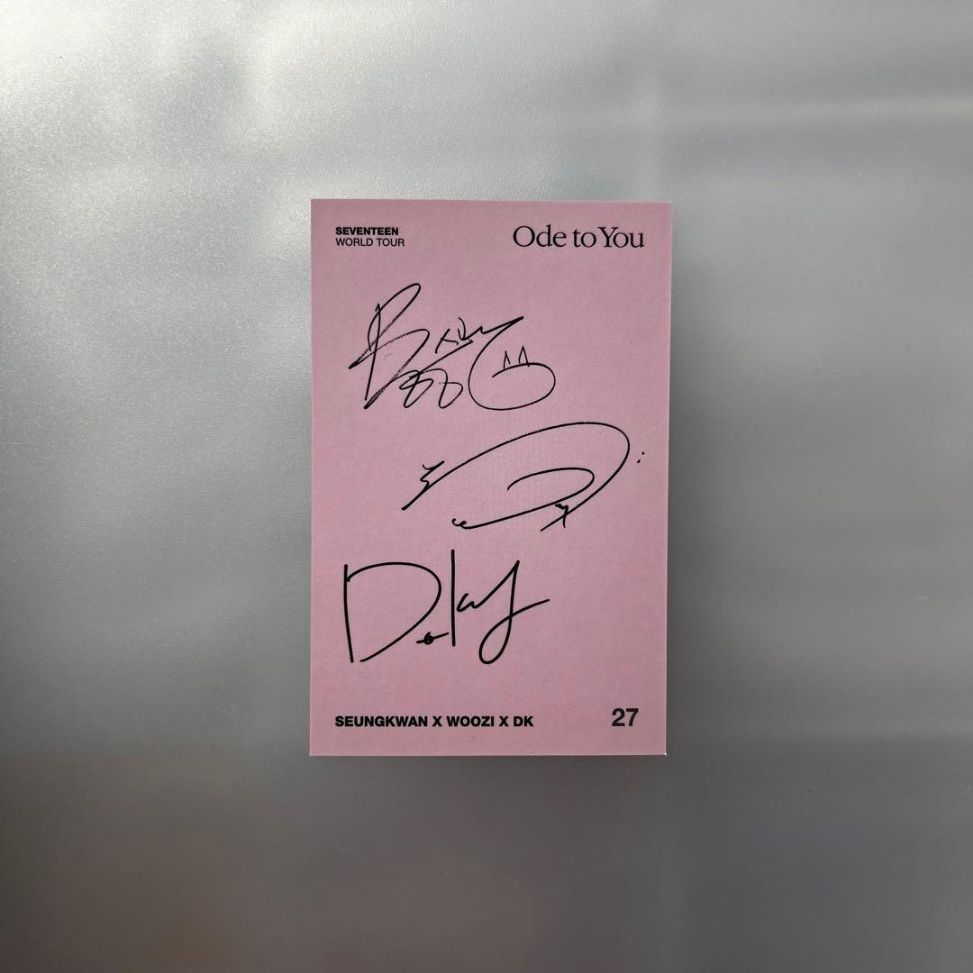 SEVENTEEN スングァン ウジ ドギョム ユニット トレカ 27 - メルカリ