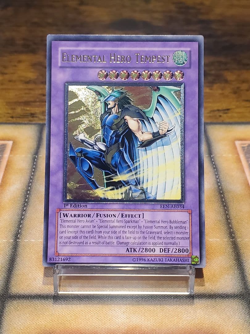 E・HERO テンペスター 旧アジア版 レリーフ 英語 遊戯王 EHEROテンペ