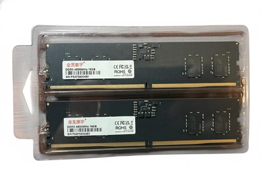 メモパス済】DDR5 4800MHz 16GB x2枚 (32GB) メモリ - メルカリ