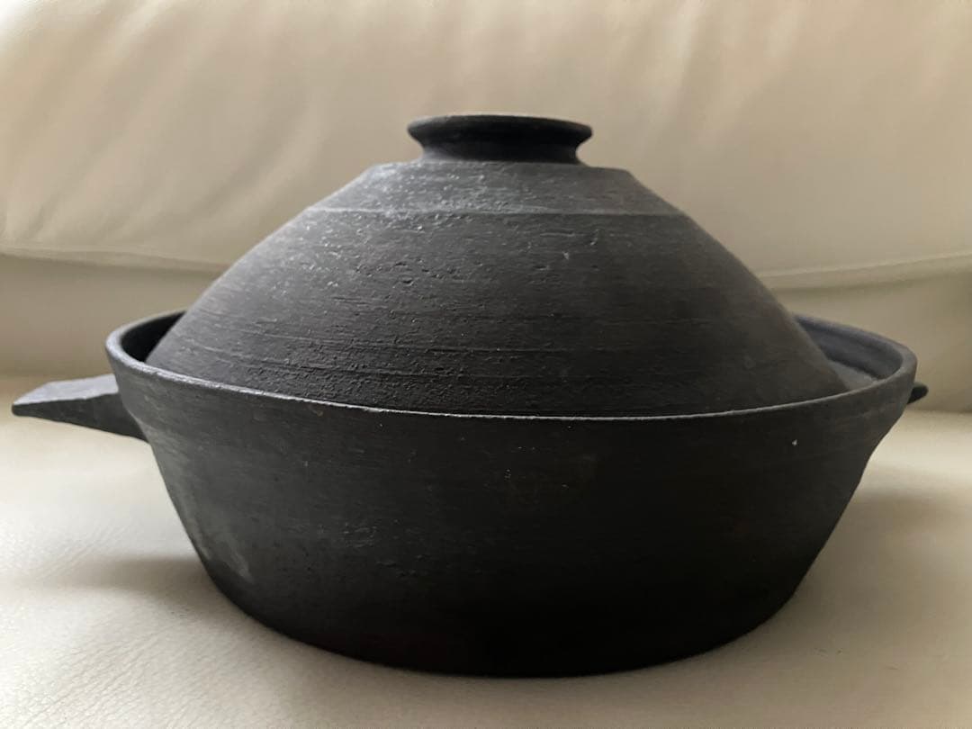 R*S様 二階堂明弘 土鍋 (金継ぎ修復、観賞用) 作家もの 蓋は美品 陶芸