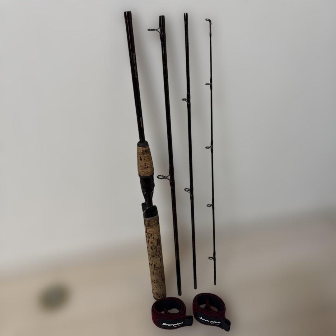 【レア】シマノ　スコーピオン　1601R-4 カーボンロッド　ベイト用　4ピース レアシマノ スコーピオン 1601R-4 カーボンロッド ベイト用 4ピース