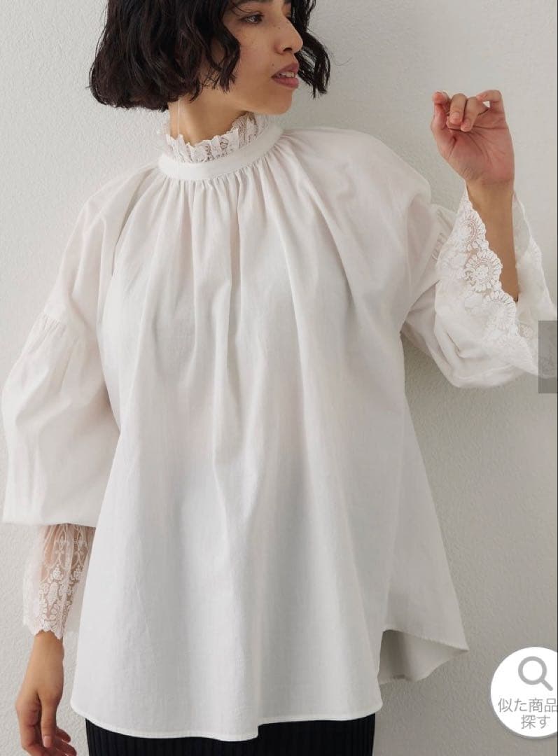 タグ付新品☆ウィムガゼット☆レースギャザーブラウス v_P18VUD_01.jpg?$500$