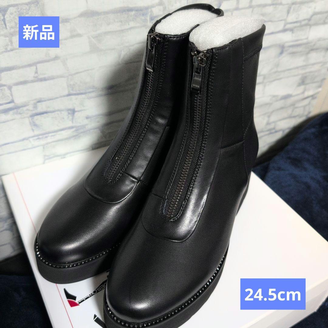 新品　コンポジションナイン フロントジップコンフォートショートブーツ3020 コンポジションナイン composition9 フロントジップコンフォート