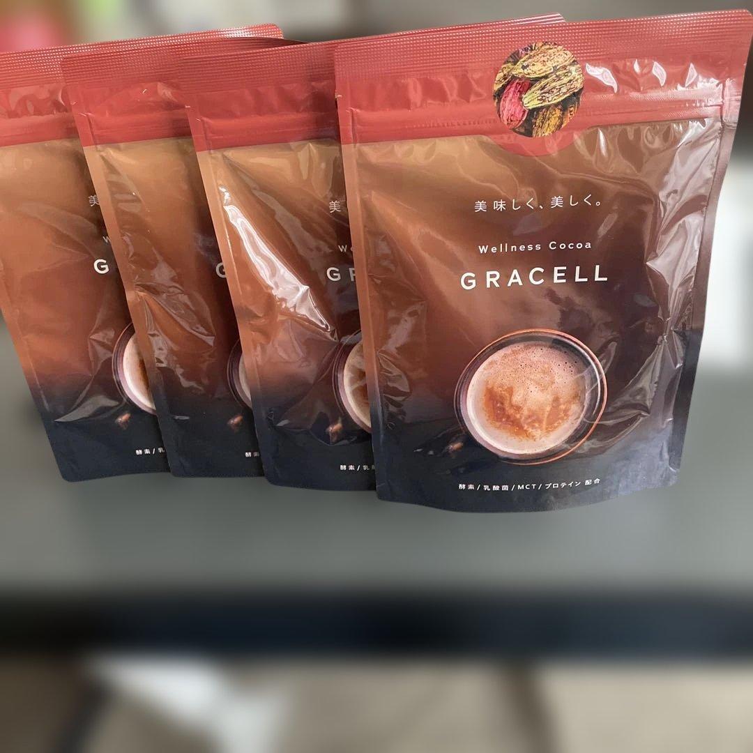 お値下げ　GRACELL Wellness Cocoa 4袋セット Amazon.co.jp: 【公式】GRACELL グレイセル ココア ダイエット 酵素