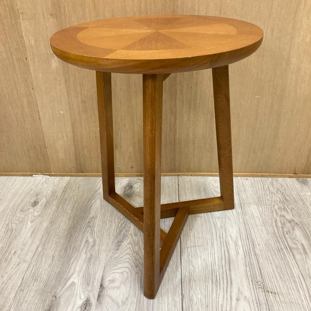 天然木 サイドテーブル 円形 アッシュ材 M109201739 - サイドテーブル