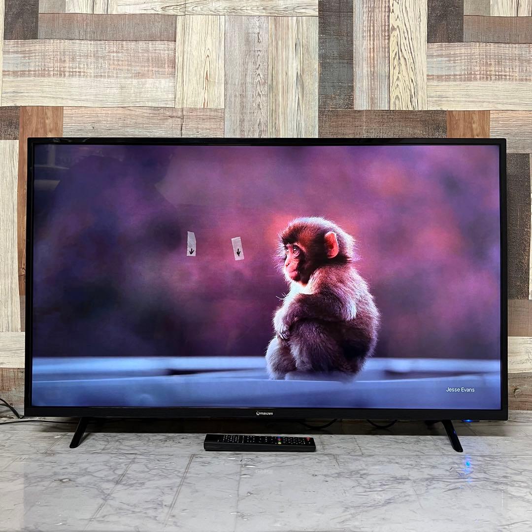 アラさん全国送料込4年前購入マクスゼン43型4KTV裏番組録画ゲームモード