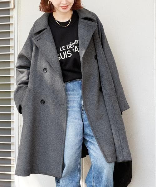 B.C STOCK/シンプリシテェ Wビーバーテントライントレンチコート