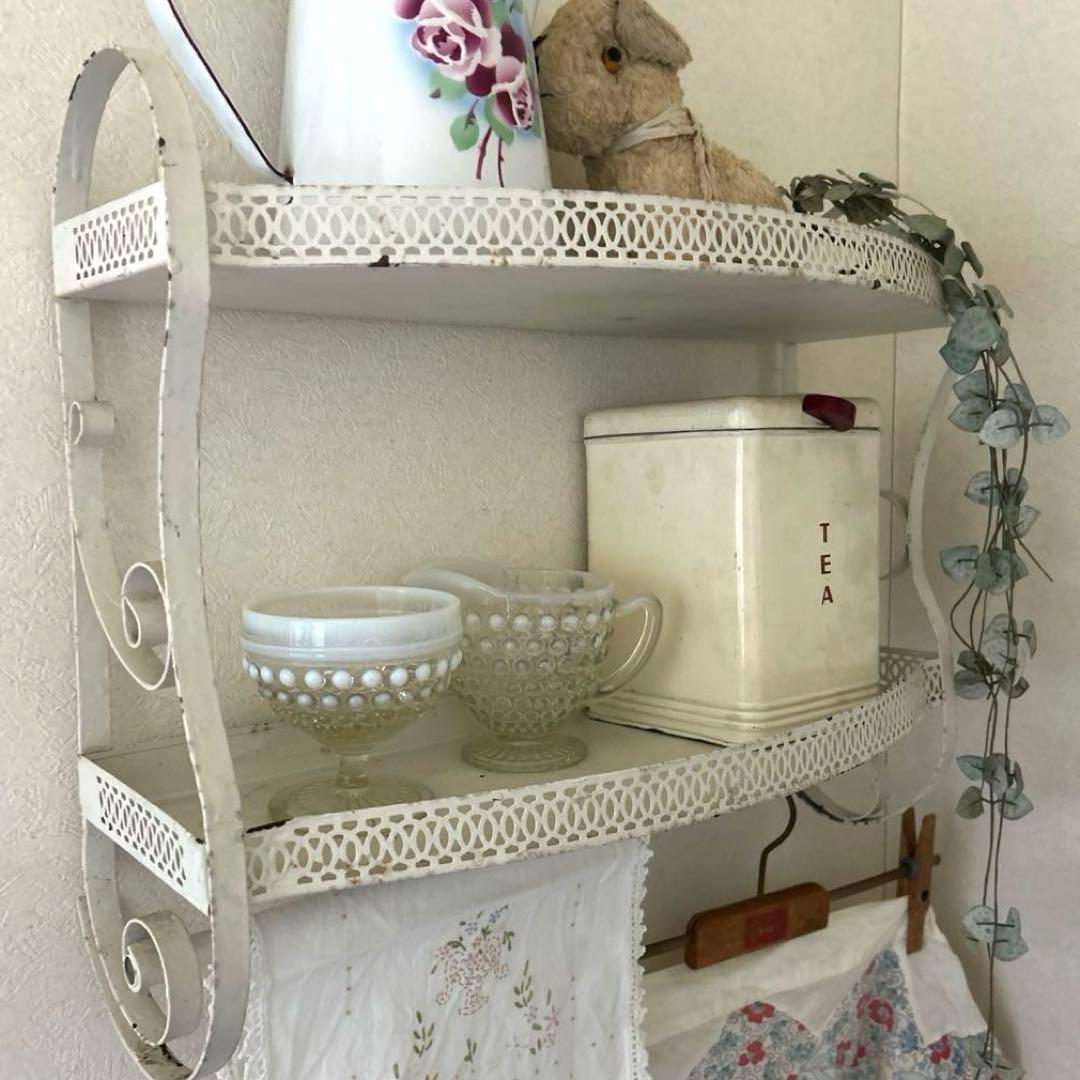 アンティーク　アイアンシェルフ 楽天市場】アイアン製 3段 シェルフ アンティーク調 アイアンラック