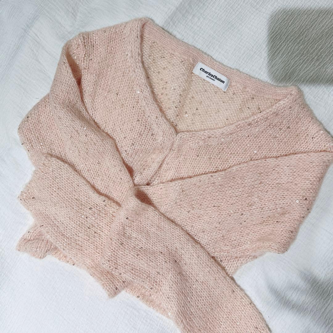 新品 charles chaton shimmer カーディガンの通販はau PAY マーケット