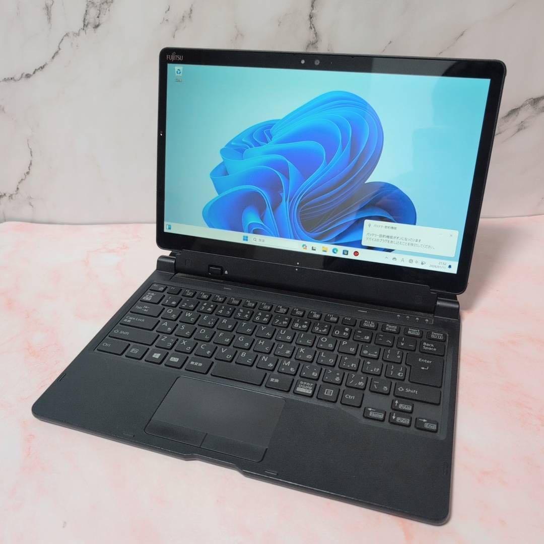 2in1★タブレットPC Win11 第8世代 富士通 Q738/SB オフィス Windows 11対応の2in1タブレット「ARROWS Tab Q738/SB」が19,800円！PC
