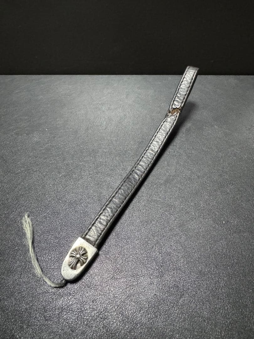 【ジャンク】クロムハーツ フォンストラップ クロムハーツ（Chrome Hearts）フォンストラップ タイニー レザー