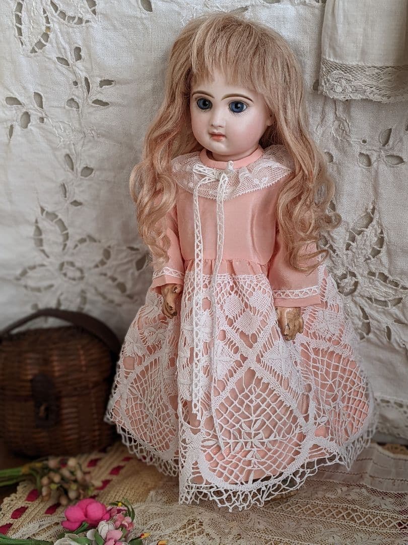 n】アンティークビスクドール用のワンピース - メルカリ