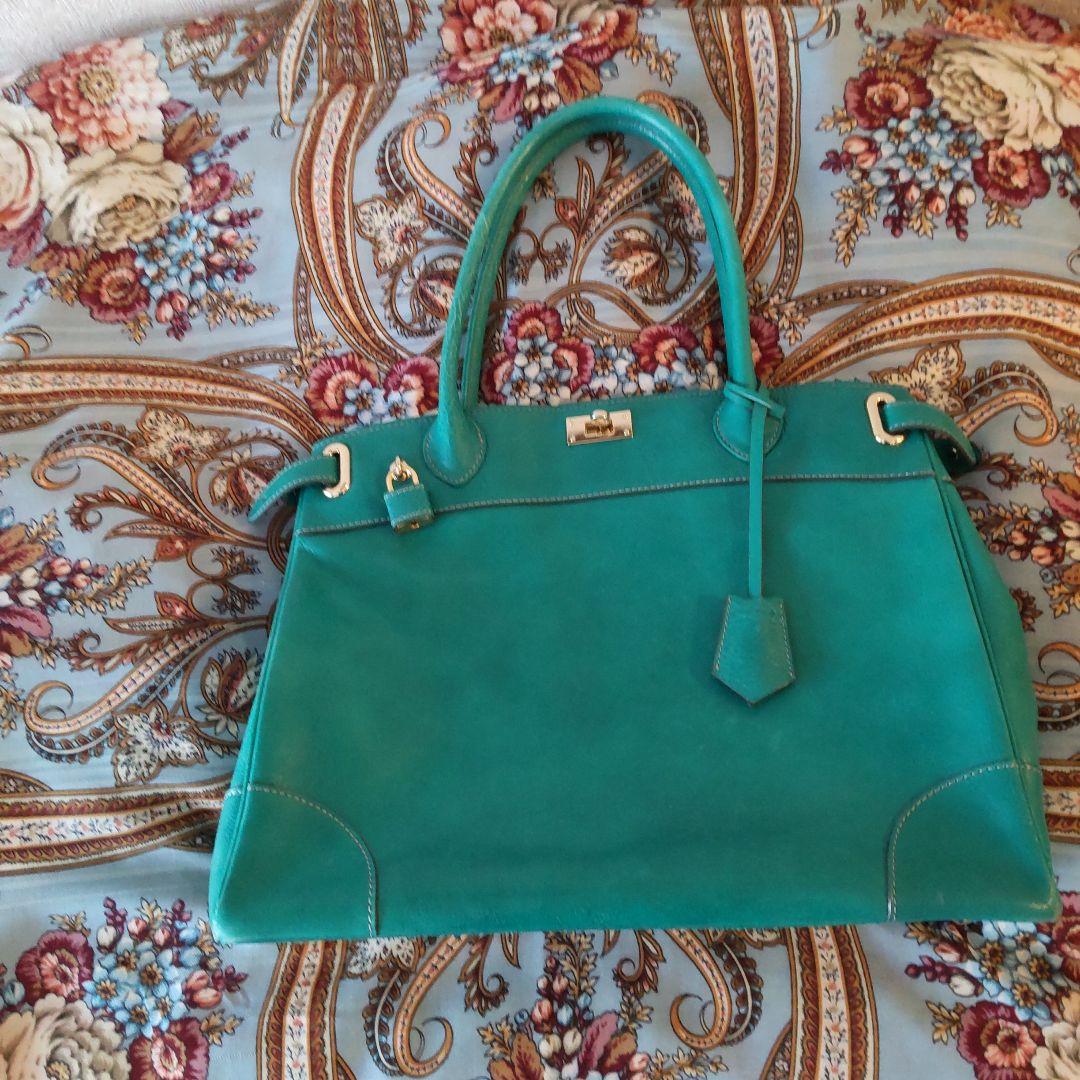 きーちゃん　濱野皮革工藝　エメラルドグリーン　トート きーちゃん様専用 濱野皮革工藝 エメラルドグリーン トート - メルカリ
