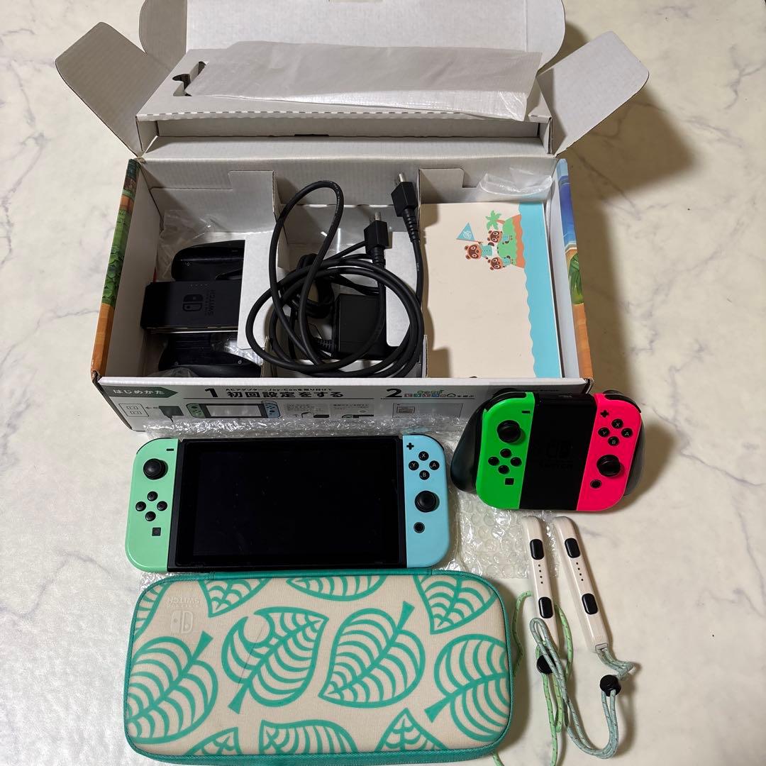 Nintendo Switch あつまれどうぶつの森本体 ジョイコン ケース付き Joy-Con・ドックも単体販売！ 任天堂、「あつまれ どうぶつの森」特集