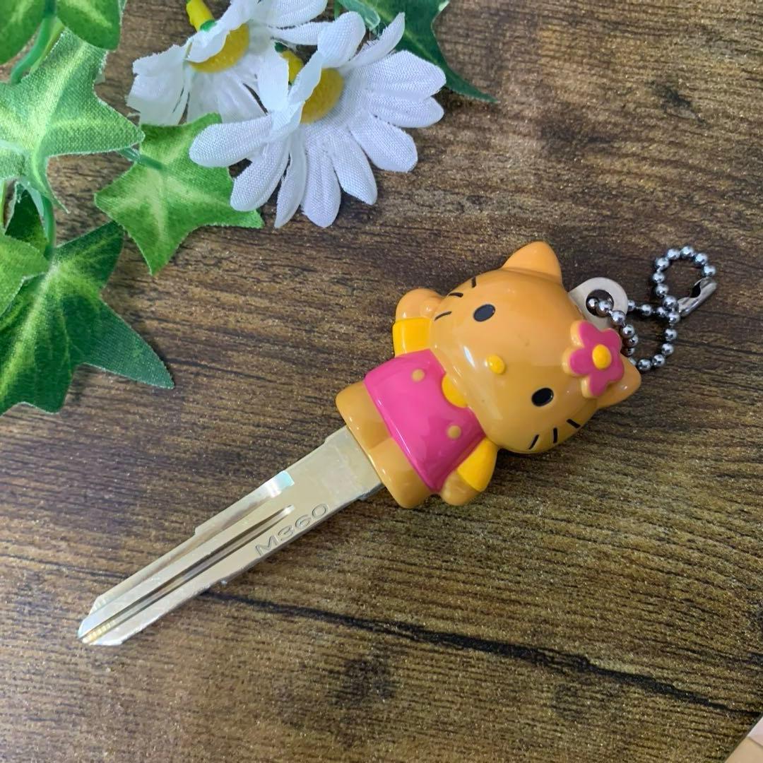 当時物 日焼け カオハナ ハローキティ マスコット 入手困難 ボールチェーン