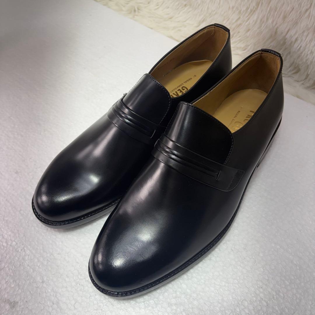 未使用 リーガル NK41 ローファー スリッポン ブラック 27cm EEEE 中古・古着通販】REGAL (リーガル) スリッポンローファー ブラック