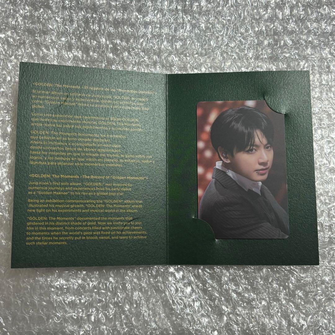 BTS ジョングク 展示会 GOLDEN トレカ チリ 1 BTS ジョングク 展示会 入場特典 トレカ コンプリート GOLDEN The