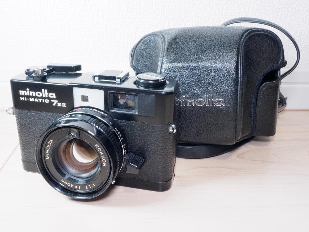 レア 極美品 MINOLTA HI-MATIC 7S II 訳あり Black Minolta Hi-Matic 7sII — Broken Camera . Club