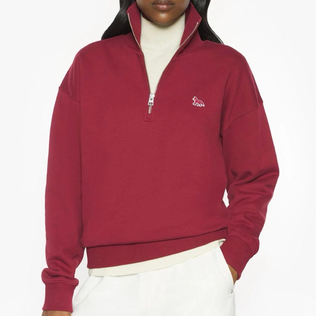 Maison Kitsunéベイビー フォックス ハーフジップ スウェットシャツ