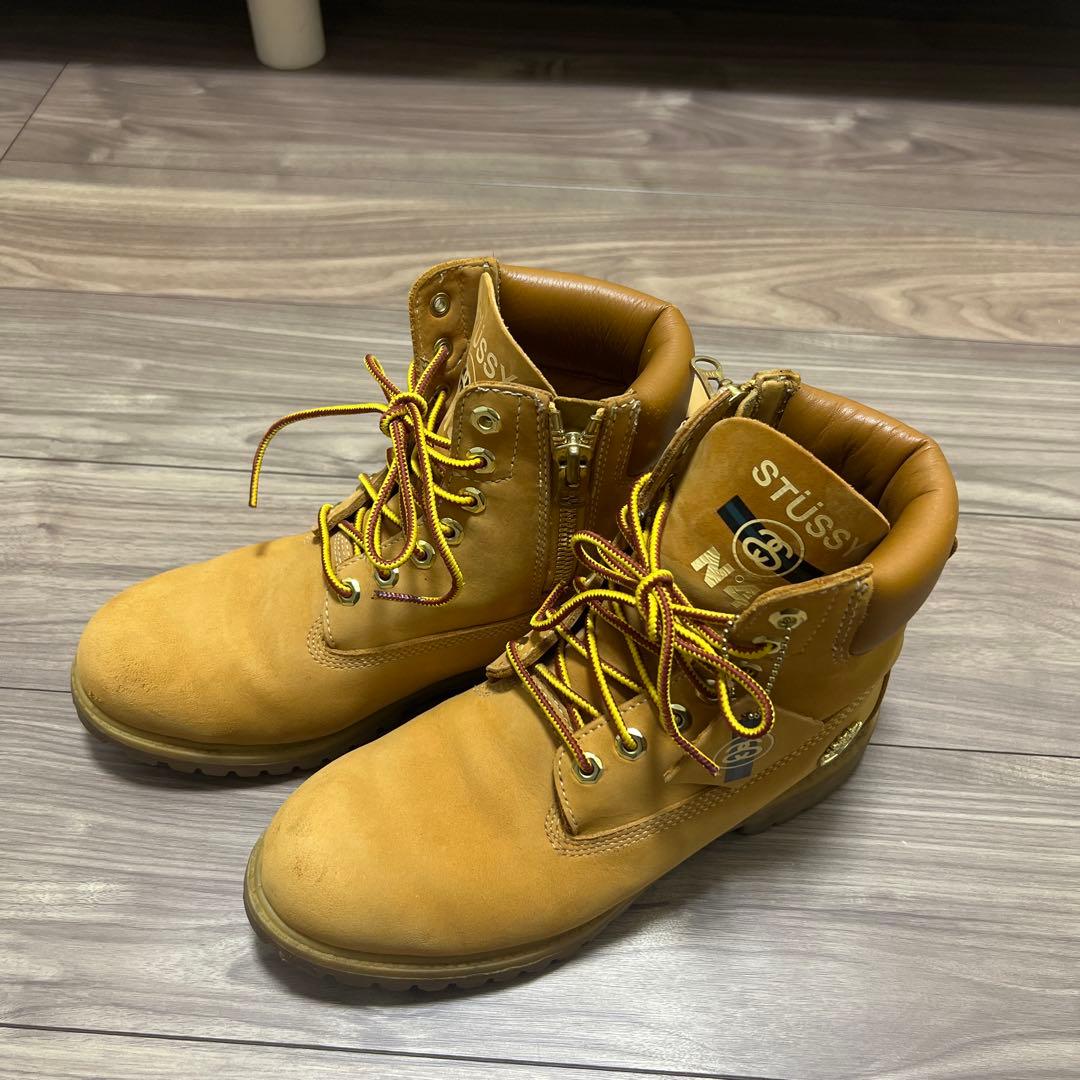 STUSSYxTimberland【26.5】6インチ プレミアム ブーツ 中古・古着通販】Timberland (ティンバーランド) stussy (ステューシー