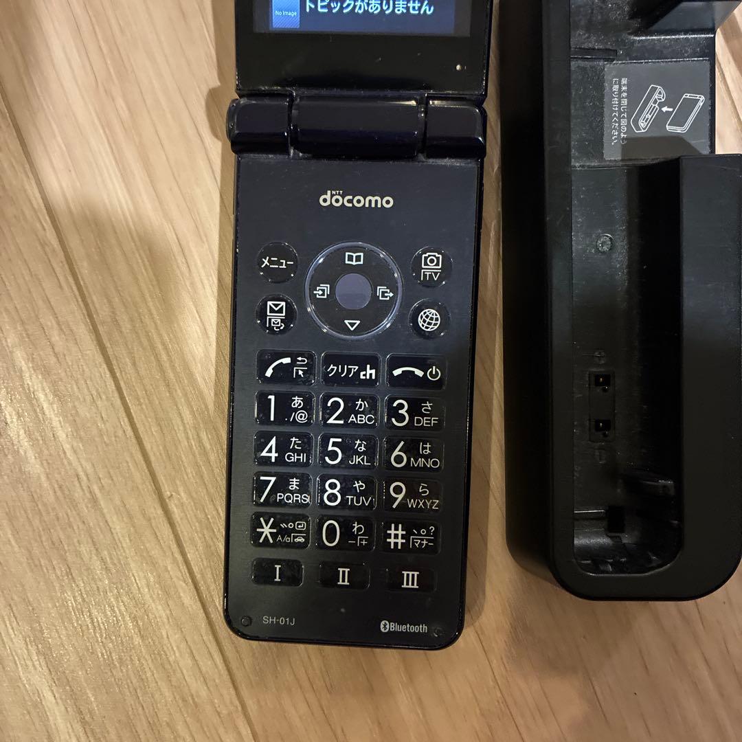 SH-01J docomo AQUOS ケータイ ブルーブラック ドコモガラホ - メルカリ