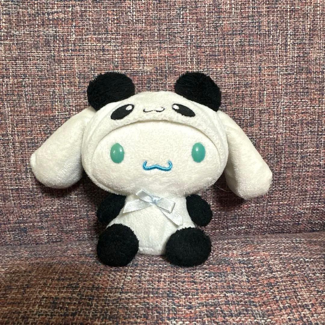 【かなり希少】シナモロール パンダデザイン ぬいぐるみ　2007年 かなり希少】シナモロール パンダデザイン ぬいぐるみ 2007年