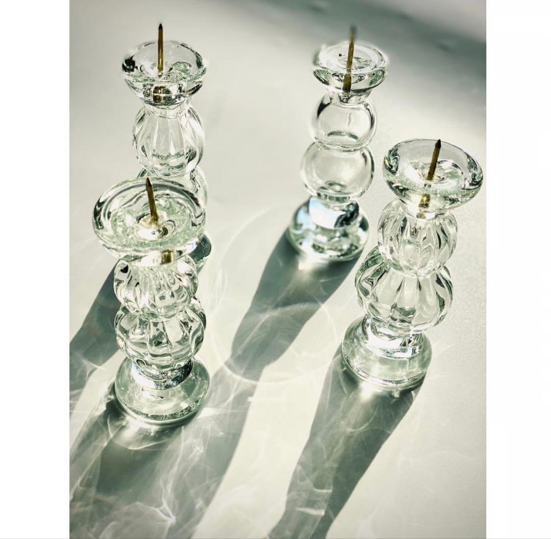 10/12までの限定出品！　新品未使用　おおやぶみよ　キャンドルスタンド　1本 おおやぶみよ＿キャンドルスタンド（クリア） | HIZUKI