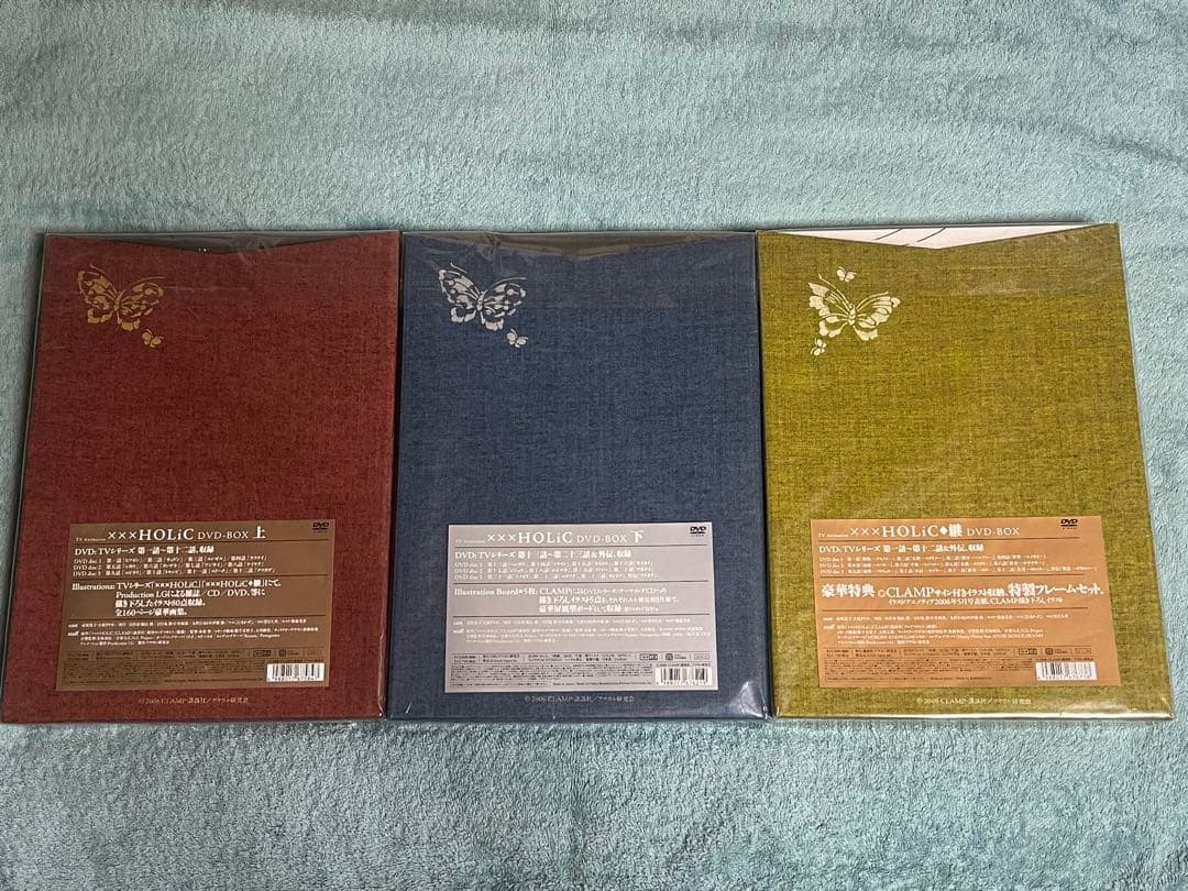 新品同様品 XXXHOLIC DVD-BOX 上 下 継 全3ボックスセット