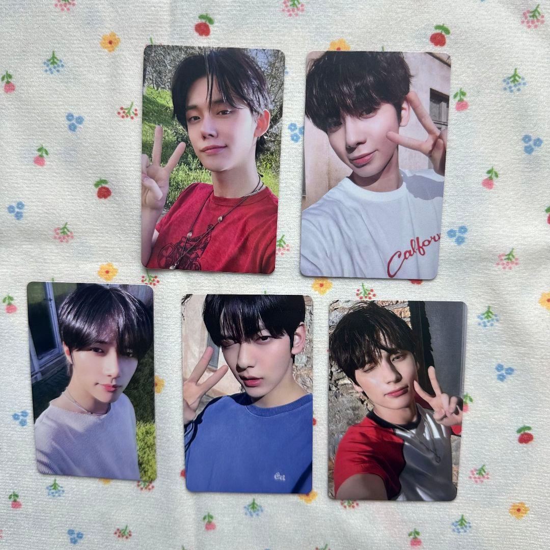 TXT Love Language LINE MUSIC 当選トレカ 5枚 5pcs/set TXT LOVE LANGUAGE Self Made Photo Cards . Photocards