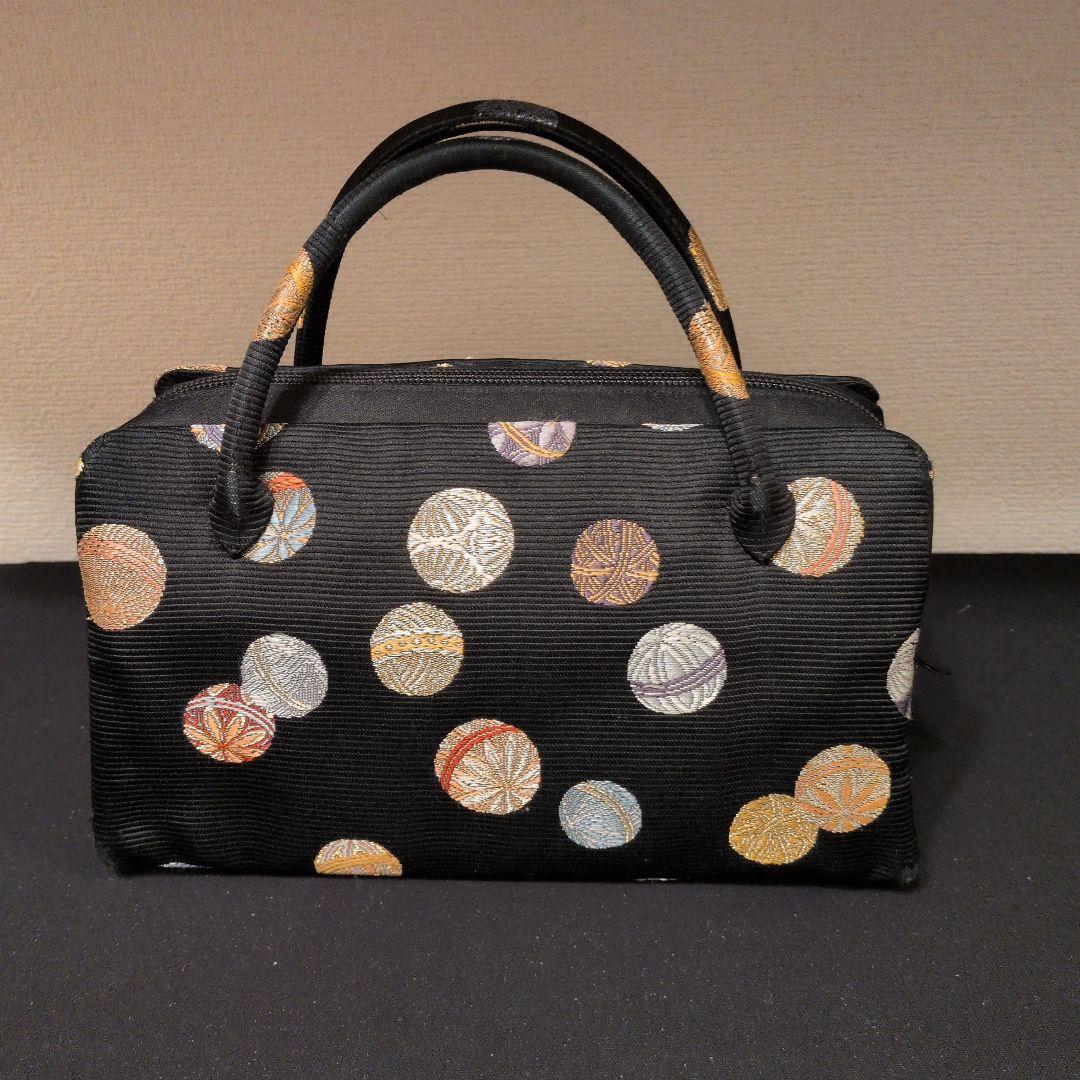 和装用バッグ 黒 丸模様刺繍 楽天市場】＼創業祭セール／ 【ランキング1位受賞】 和装バッグ