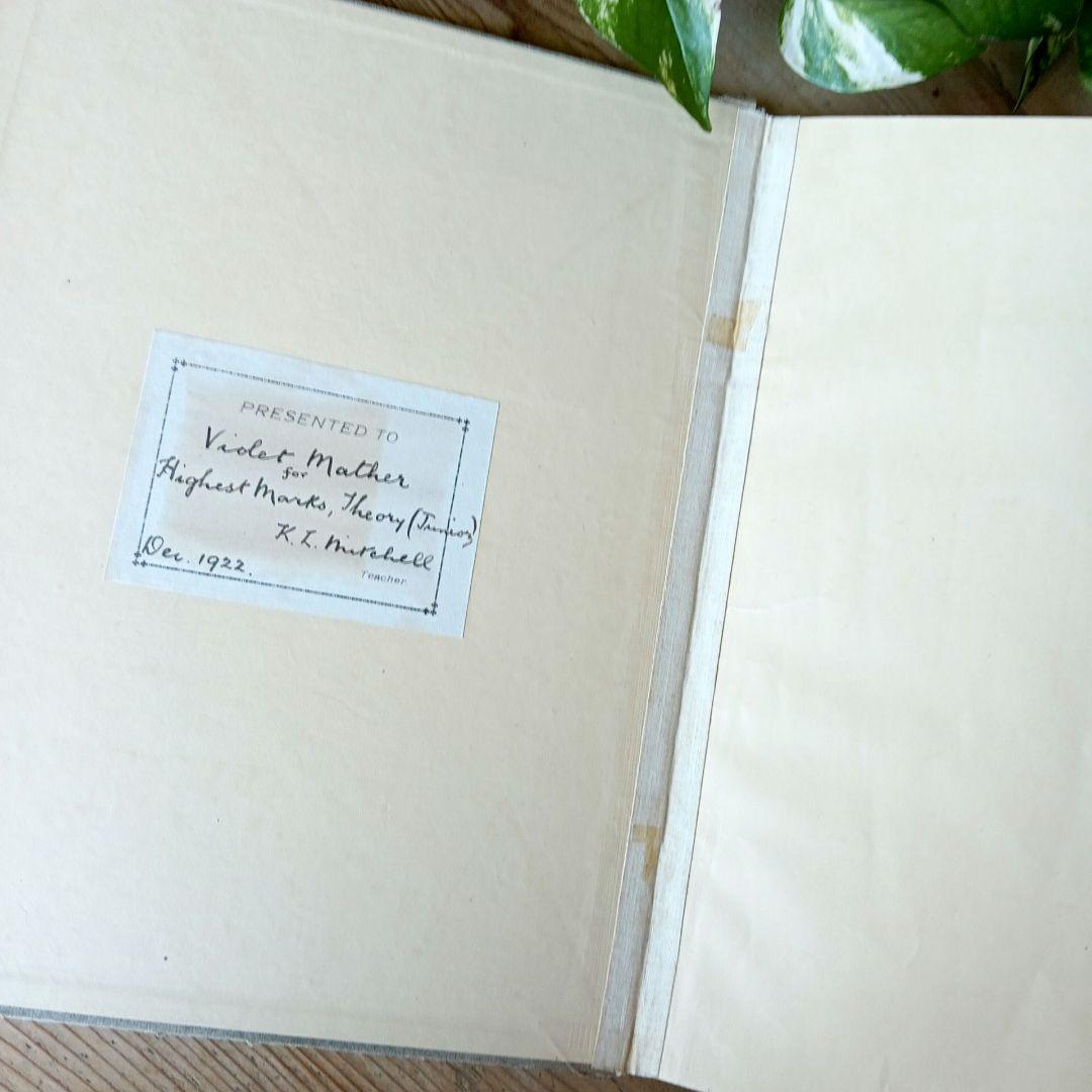 洋書古書1922年メッセージ 楽譜シューマン ルメール画集アンティーク