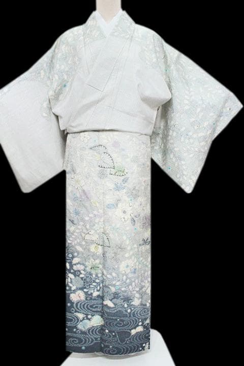 手絞り染の【辻が花】 入学園式・ご結婚式にも 【本場白大島紬】の訪問